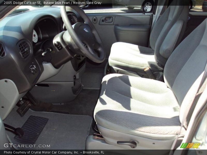 Butane Blue Pearl / Medium Slate Gray 2005 Dodge Caravan SE