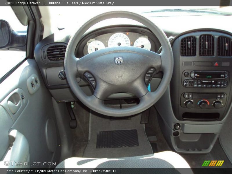 Butane Blue Pearl / Medium Slate Gray 2005 Dodge Caravan SE
