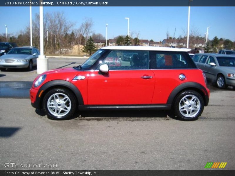 Chili Red / Grey/Carbon Black 2010 Mini Cooper S Hardtop
