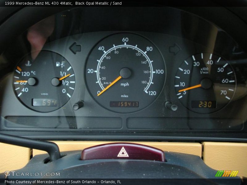 Black Opal Metallic / Sand 1999 Mercedes-Benz ML 430 4Matic