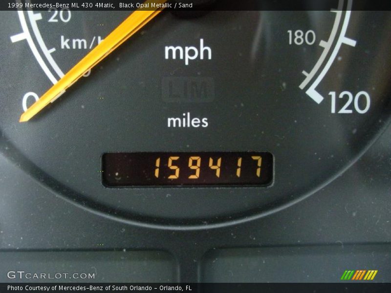 Black Opal Metallic / Sand 1999 Mercedes-Benz ML 430 4Matic