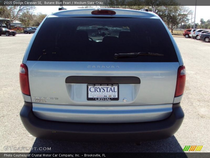 Butane Blue Pearl / Medium Slate Gray 2005 Dodge Caravan SE