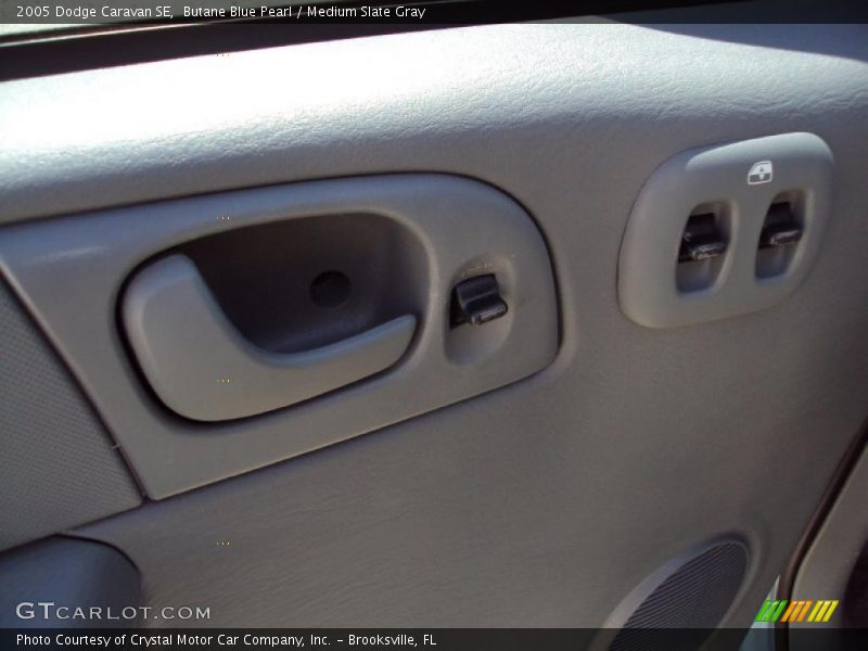 Butane Blue Pearl / Medium Slate Gray 2005 Dodge Caravan SE