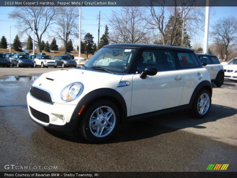 Pepper White / Grey/Carbon Black 2010 Mini Cooper S Hardtop