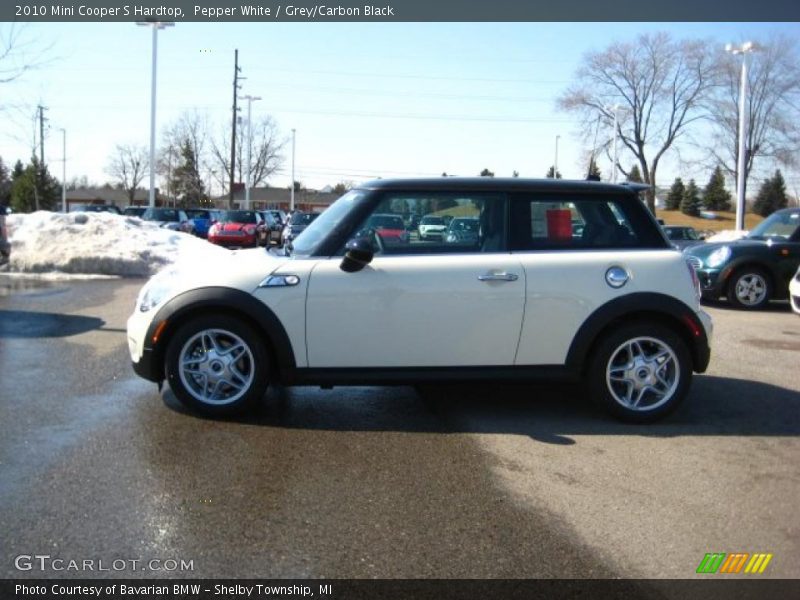 Pepper White / Grey/Carbon Black 2010 Mini Cooper S Hardtop