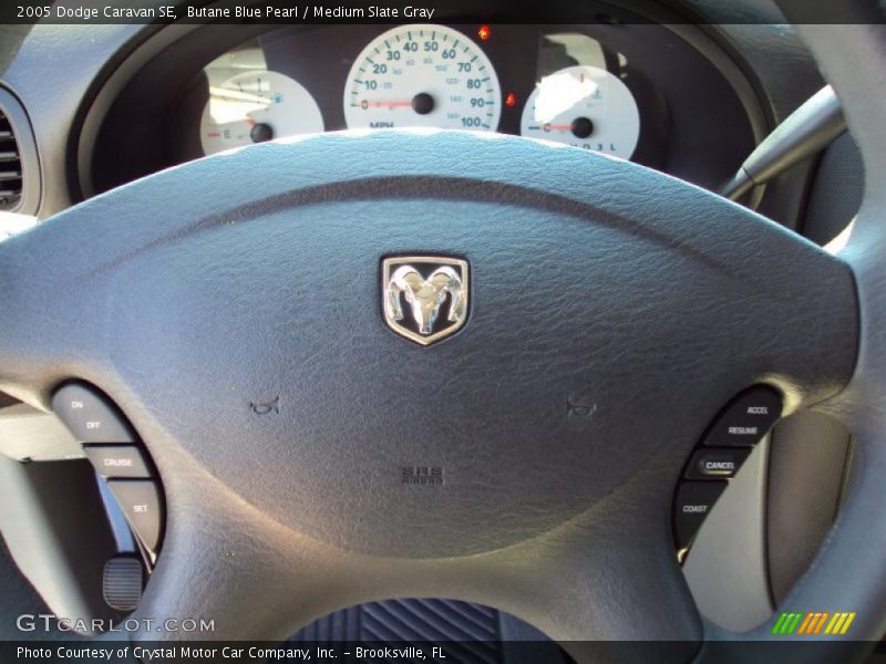 Butane Blue Pearl / Medium Slate Gray 2005 Dodge Caravan SE