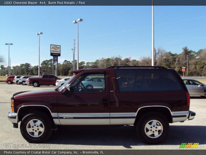 Burnt Red Metallic / Red 1993 Chevrolet Blazer  4x4
