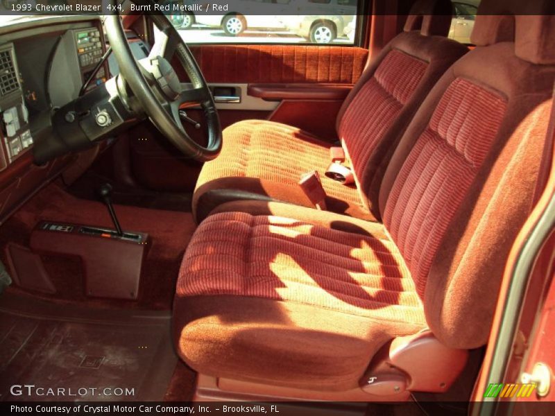Burnt Red Metallic / Red 1993 Chevrolet Blazer  4x4