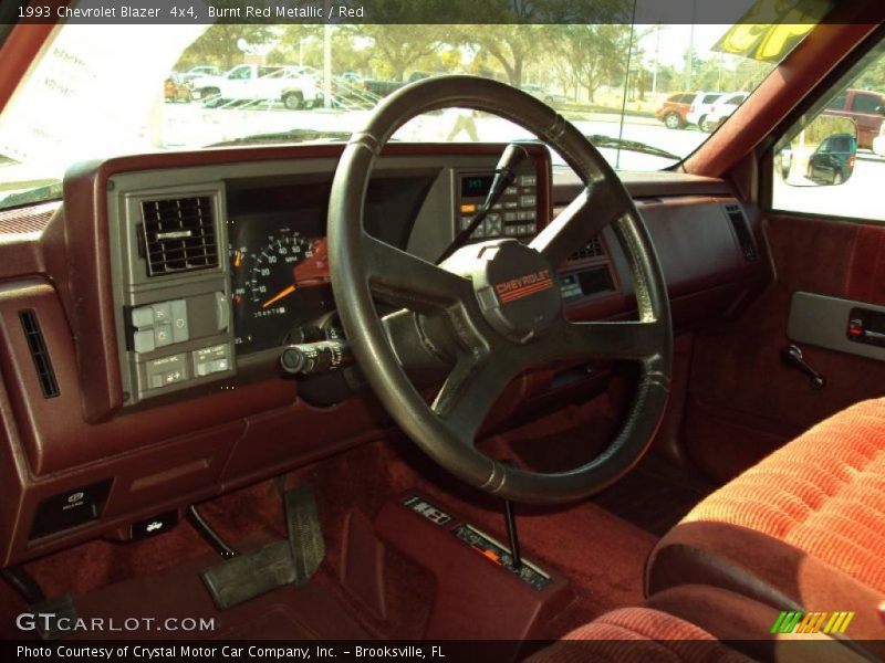 Burnt Red Metallic / Red 1993 Chevrolet Blazer  4x4