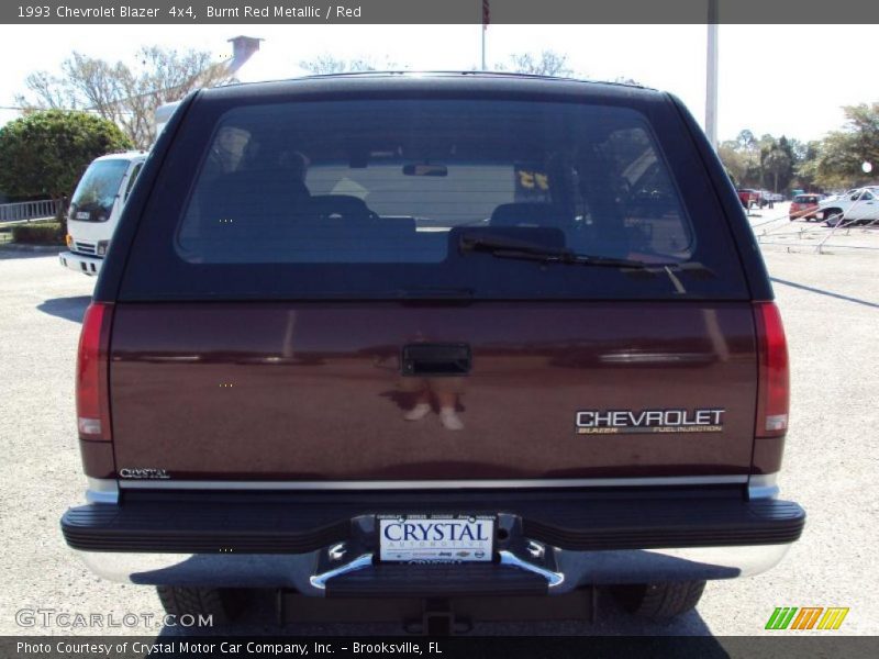 Burnt Red Metallic / Red 1993 Chevrolet Blazer  4x4