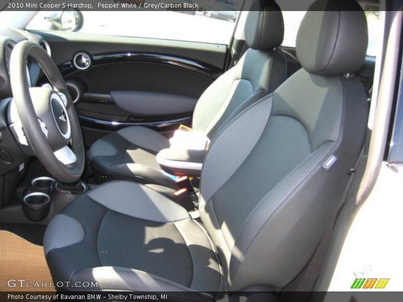 Pepper White / Grey/Carbon Black 2010 Mini Cooper S Hardtop