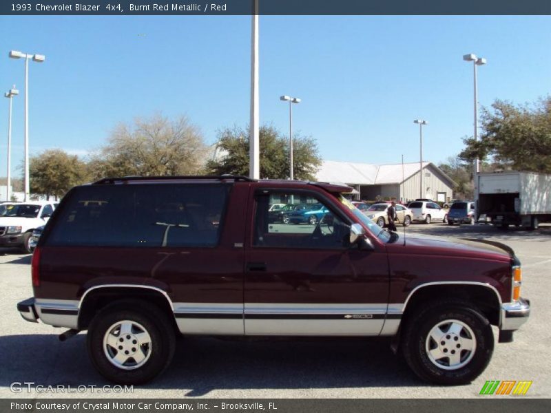 Burnt Red Metallic / Red 1993 Chevrolet Blazer  4x4