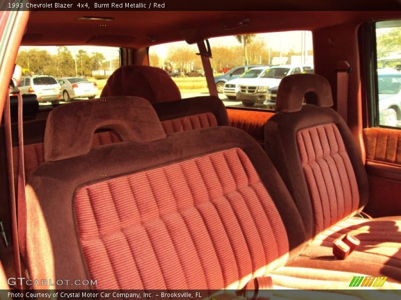Burnt Red Metallic / Red 1993 Chevrolet Blazer  4x4