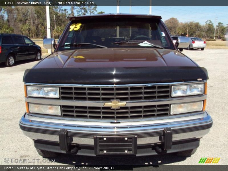 Burnt Red Metallic / Red 1993 Chevrolet Blazer  4x4