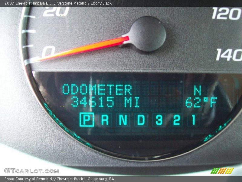 Silverstone Metallic / Ebony Black 2007 Chevrolet Impala LT