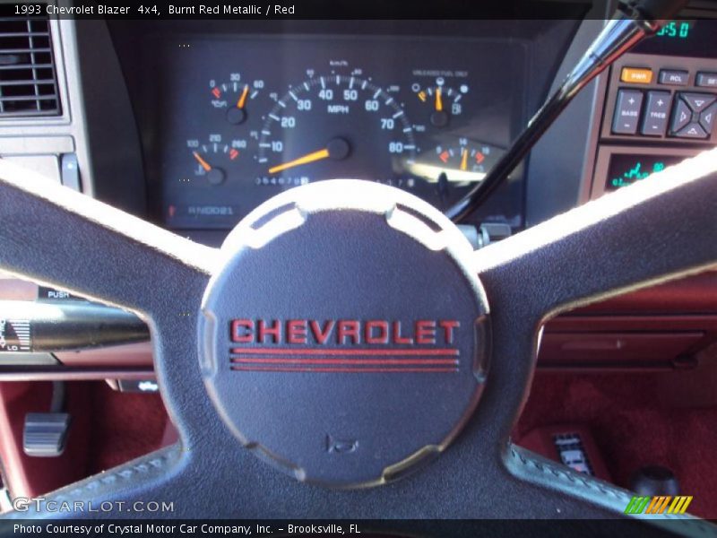 Burnt Red Metallic / Red 1993 Chevrolet Blazer  4x4