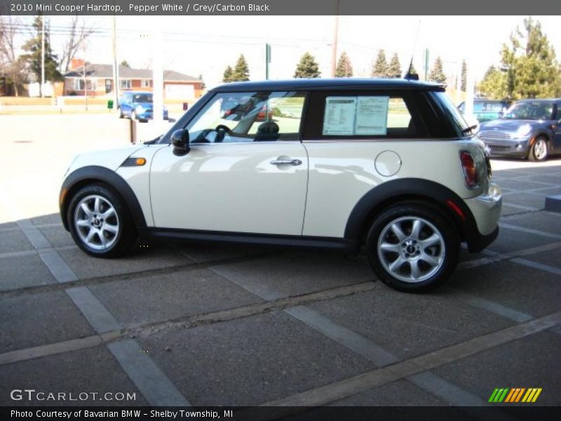 Pepper White / Grey/Carbon Black 2010 Mini Cooper Hardtop