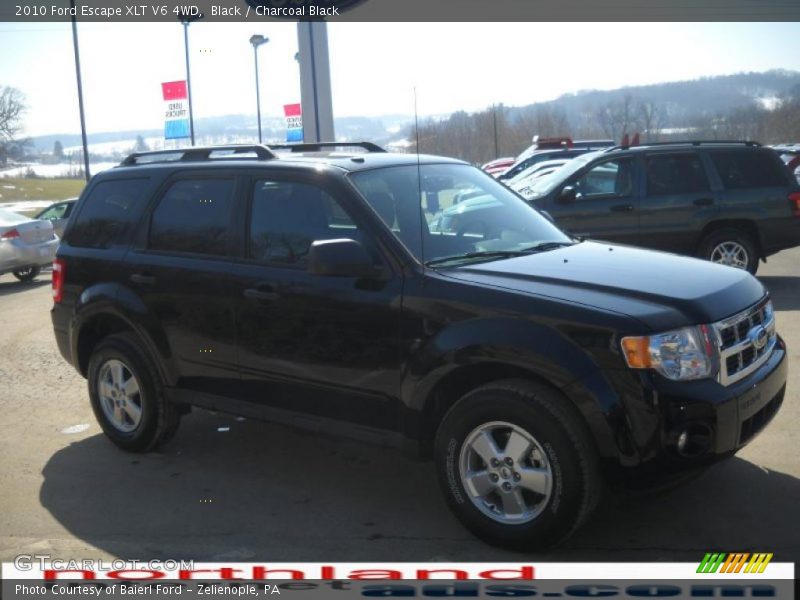 Black / Charcoal Black 2010 Ford Escape XLT V6 4WD