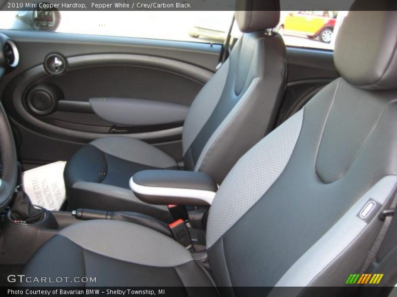 Pepper White / Grey/Carbon Black 2010 Mini Cooper Hardtop