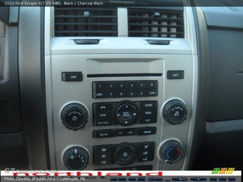 Black / Charcoal Black 2010 Ford Escape XLT V6 4WD