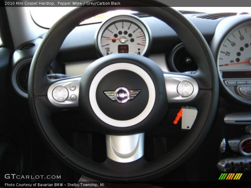Pepper White / Grey/Carbon Black 2010 Mini Cooper Hardtop