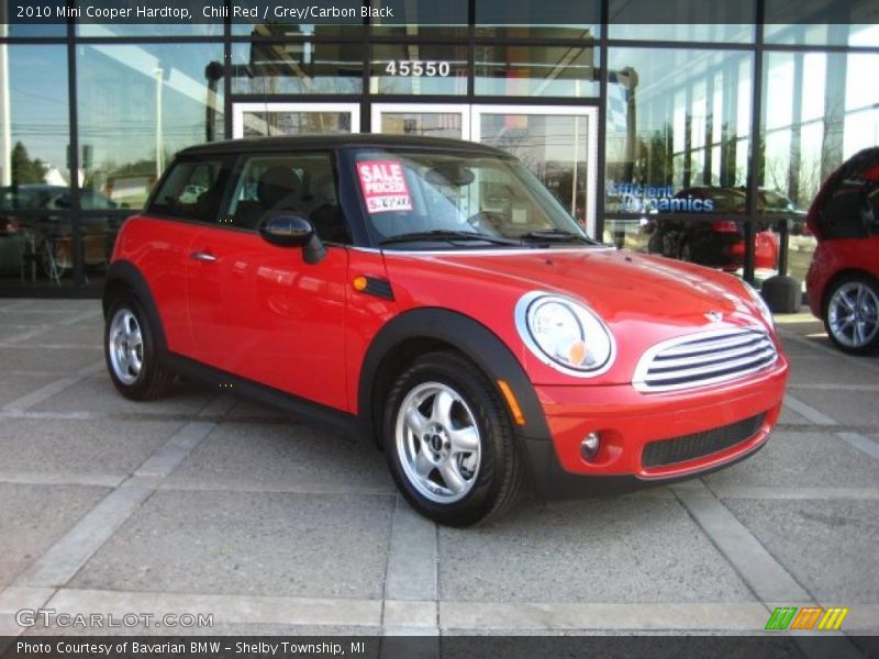 Chili Red / Grey/Carbon Black 2010 Mini Cooper Hardtop