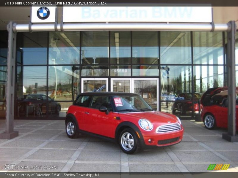 Chili Red / Grey/Carbon Black 2010 Mini Cooper Hardtop