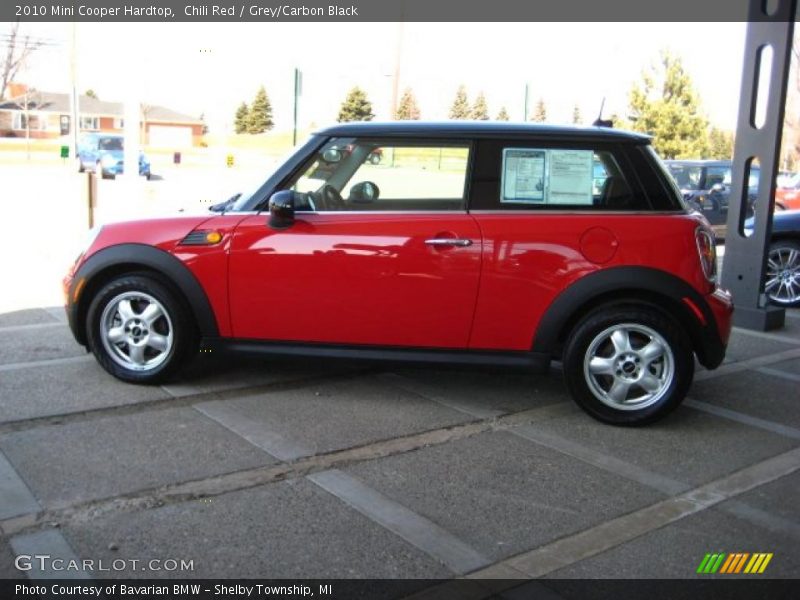 Chili Red / Grey/Carbon Black 2010 Mini Cooper Hardtop