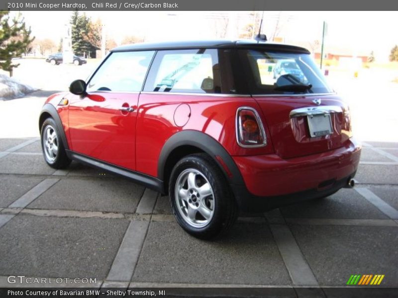 Chili Red / Grey/Carbon Black 2010 Mini Cooper Hardtop
