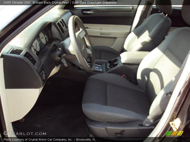 Brilliant Black Crystal Pearl / Dark Slate Gray/Light Graystone 2005 Chrysler 300