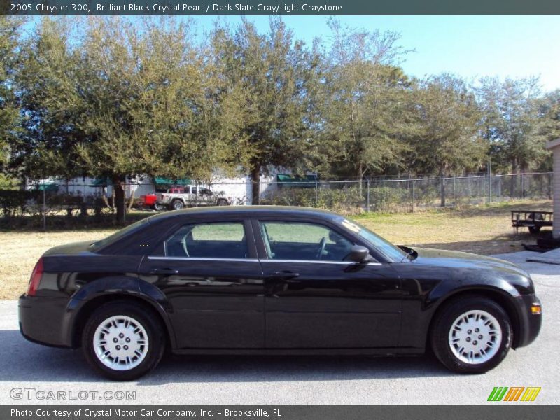 Brilliant Black Crystal Pearl / Dark Slate Gray/Light Graystone 2005 Chrysler 300