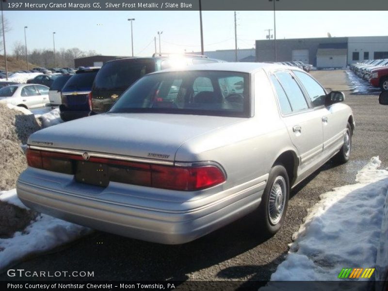 Silver Frost Metallic / Slate Blue 1997 Mercury Grand Marquis GS
