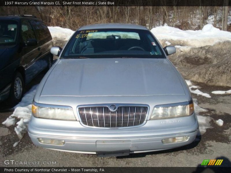 Silver Frost Metallic / Slate Blue 1997 Mercury Grand Marquis GS