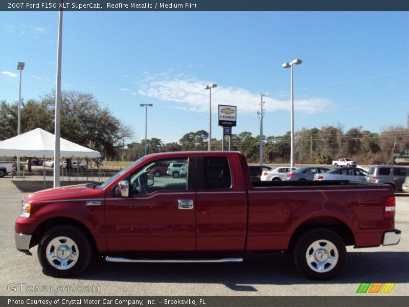 Redfire Metallic / Medium Flint 2007 Ford F150 XLT SuperCab