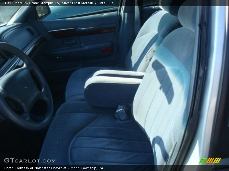 Silver Frost Metallic / Slate Blue 1997 Mercury Grand Marquis GS