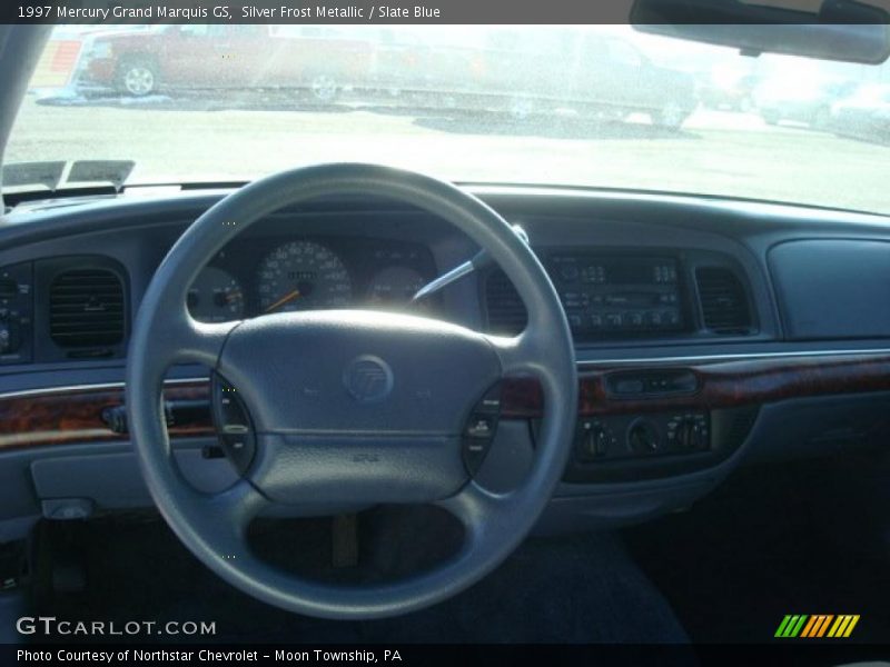 Silver Frost Metallic / Slate Blue 1997 Mercury Grand Marquis GS
