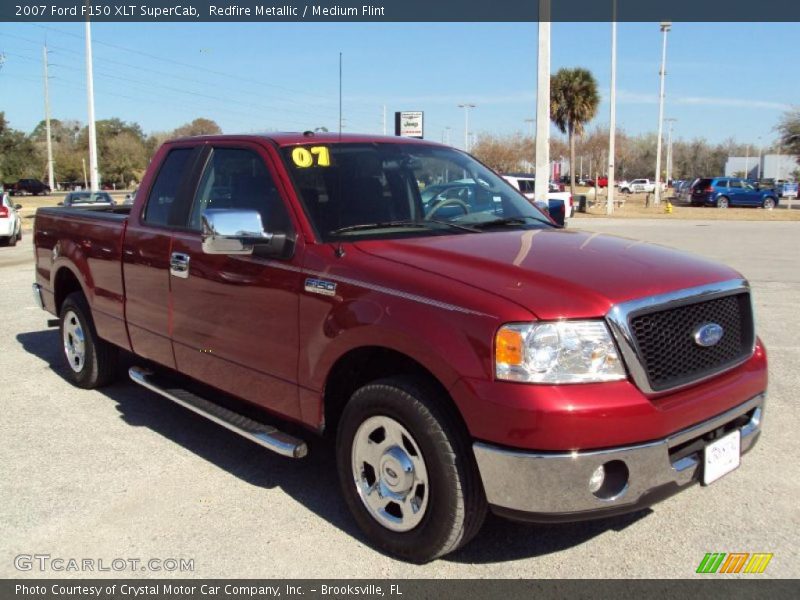 Redfire Metallic / Medium Flint 2007 Ford F150 XLT SuperCab