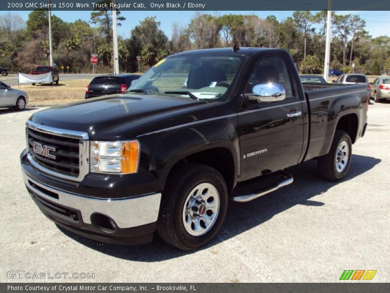 Onyx Black / Ebony 2009 GMC Sierra 1500 Work Truck Regular Cab
