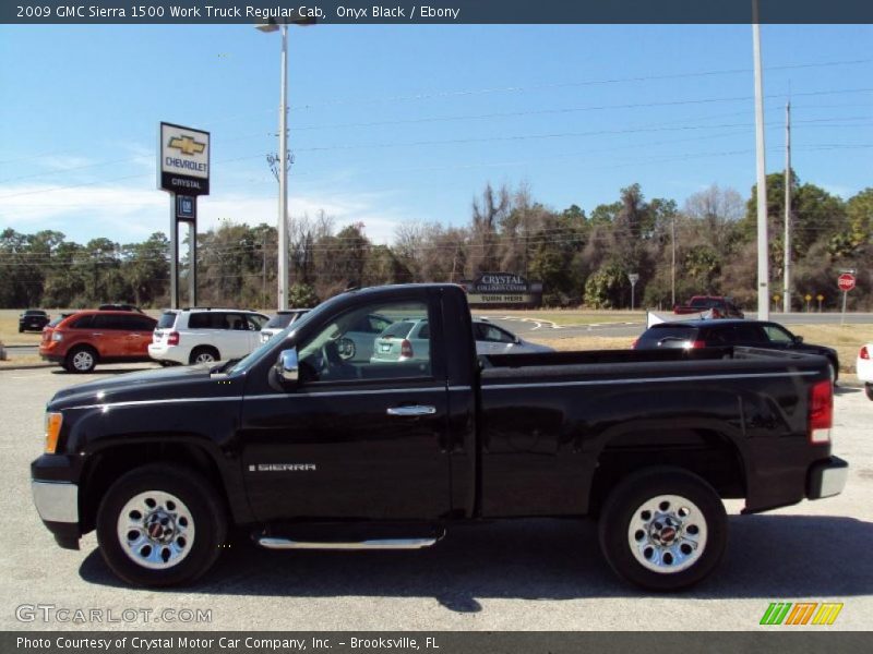 Onyx Black / Ebony 2009 GMC Sierra 1500 Work Truck Regular Cab
