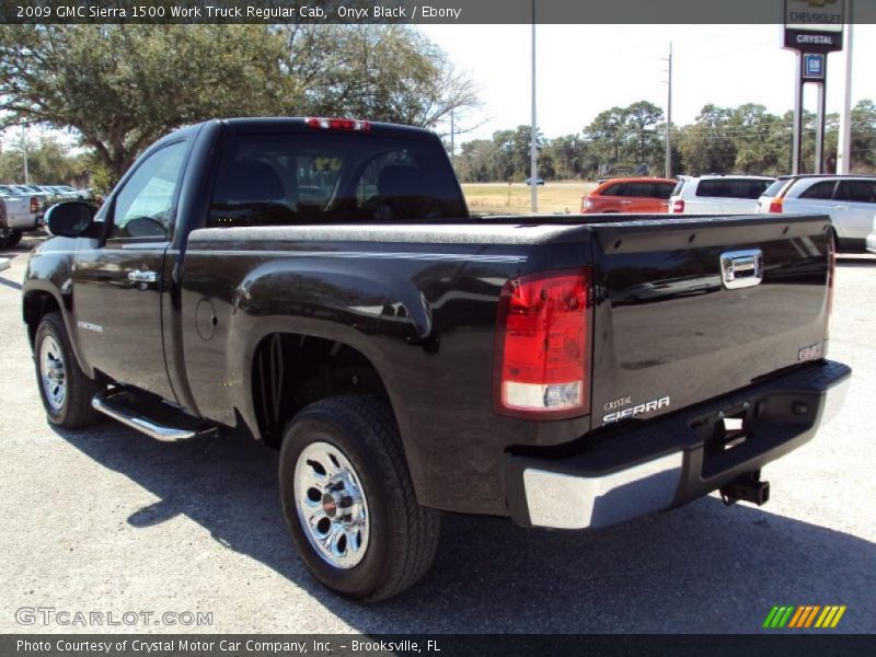 Onyx Black / Ebony 2009 GMC Sierra 1500 Work Truck Regular Cab