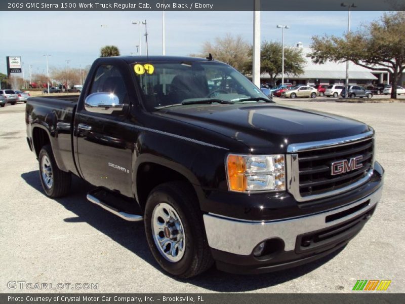 Onyx Black / Ebony 2009 GMC Sierra 1500 Work Truck Regular Cab
