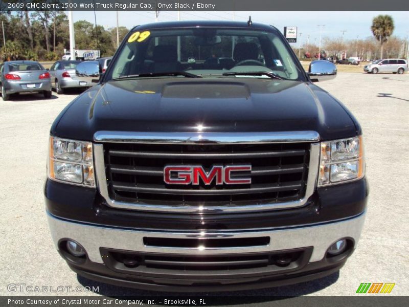 Onyx Black / Ebony 2009 GMC Sierra 1500 Work Truck Regular Cab