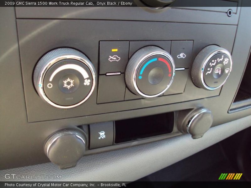 Onyx Black / Ebony 2009 GMC Sierra 1500 Work Truck Regular Cab