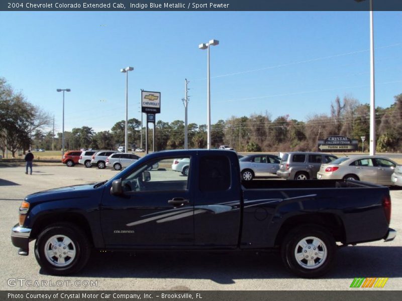 Indigo Blue Metallic / Sport Pewter 2004 Chevrolet Colorado Extended Cab