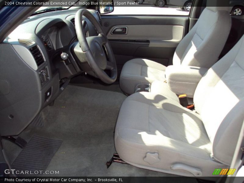Indigo Blue Metallic / Sport Pewter 2004 Chevrolet Colorado Extended Cab