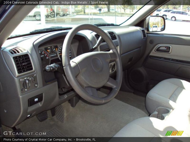 Indigo Blue Metallic / Sport Pewter 2004 Chevrolet Colorado Extended Cab