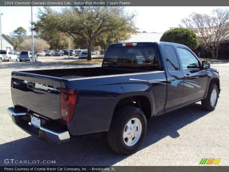 Indigo Blue Metallic / Sport Pewter 2004 Chevrolet Colorado Extended Cab