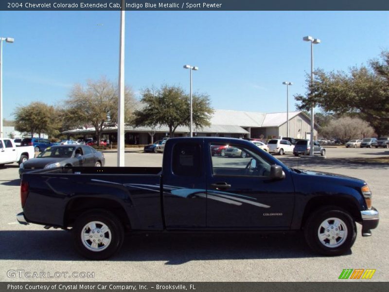 Indigo Blue Metallic / Sport Pewter 2004 Chevrolet Colorado Extended Cab