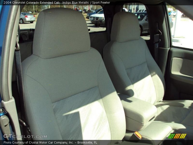 Indigo Blue Metallic / Sport Pewter 2004 Chevrolet Colorado Extended Cab