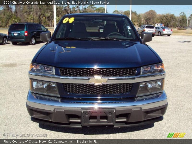 Indigo Blue Metallic / Sport Pewter 2004 Chevrolet Colorado Extended Cab